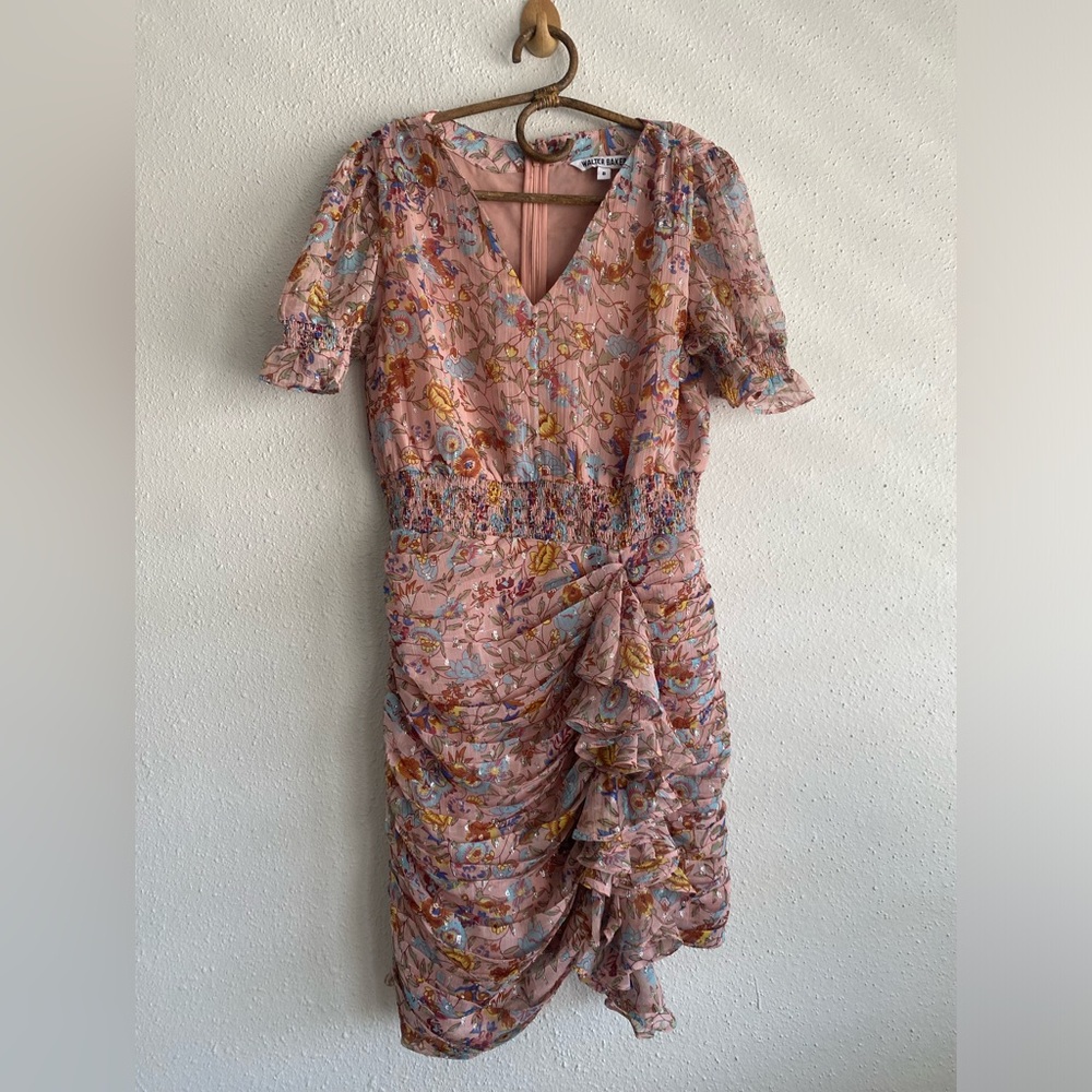Walter Baker Pink Floral Mini Dress